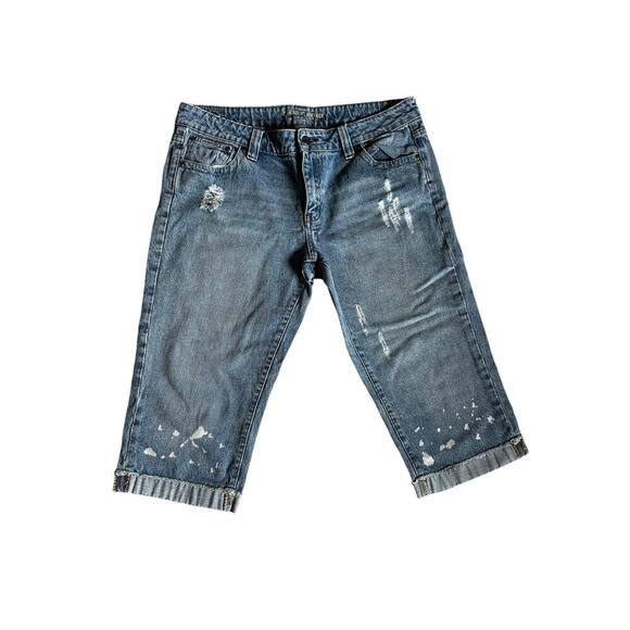 🌻 4/$25 Hydraulic Vintage Denim Distressed Capri Jeans - Picture 1 of 6